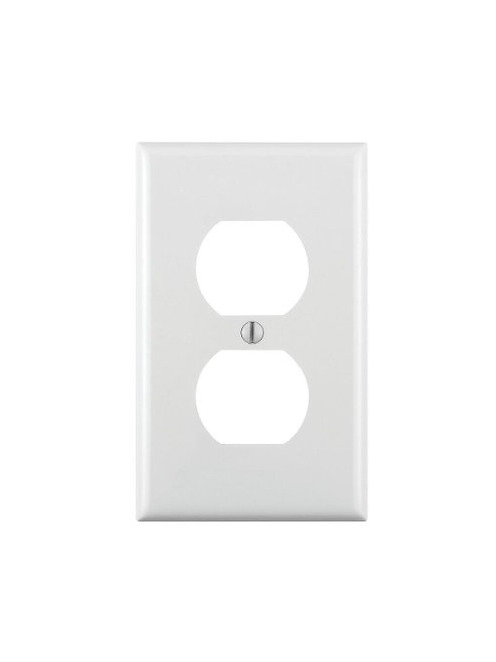 Leviton 1-Gang Duplex Device Receptacle Wallplate, Standard Size, Thermoplast...